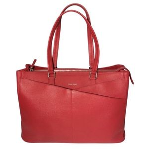 Red Leather Cole Haan Tote